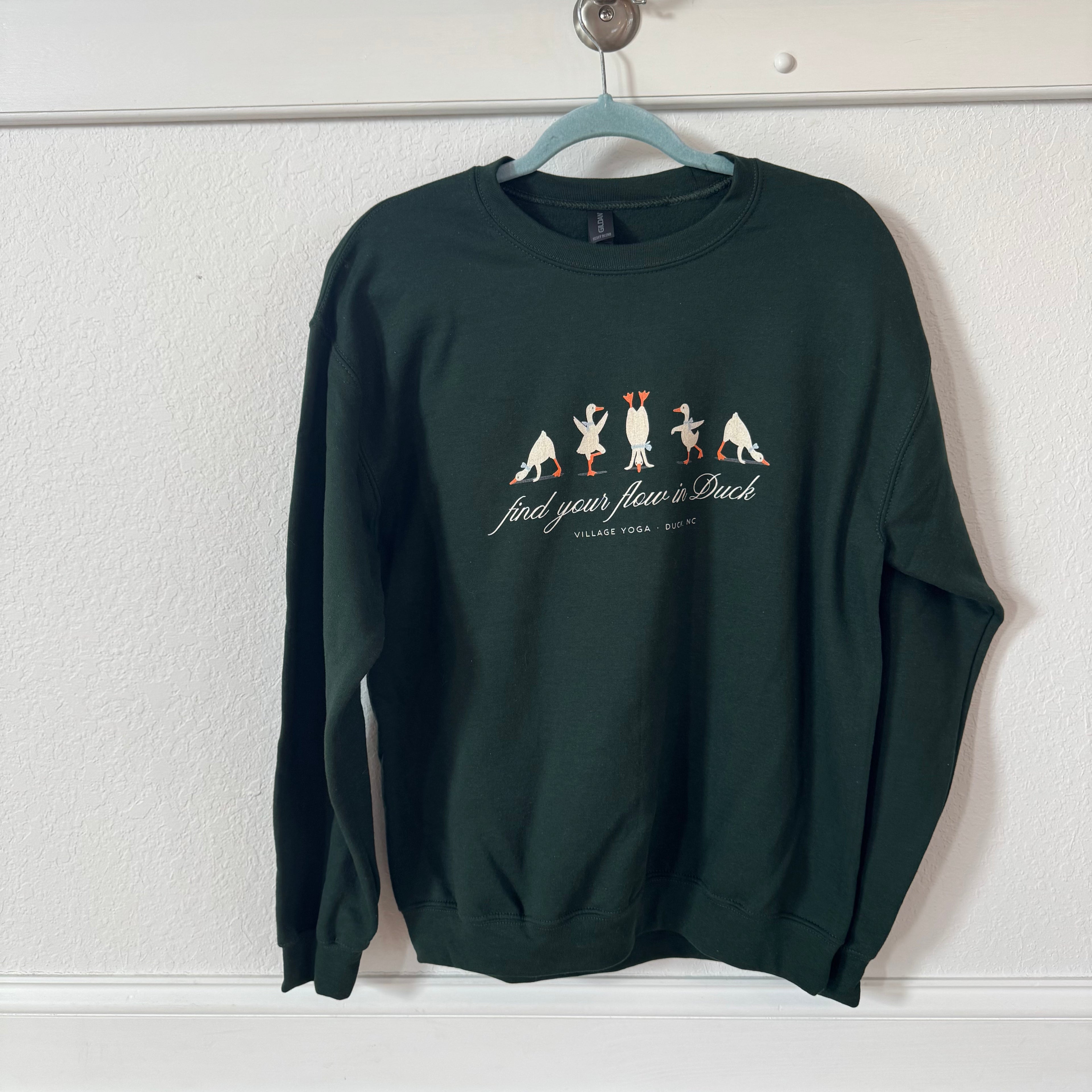 Duck Crewneck Sweatshirt - Forest Green