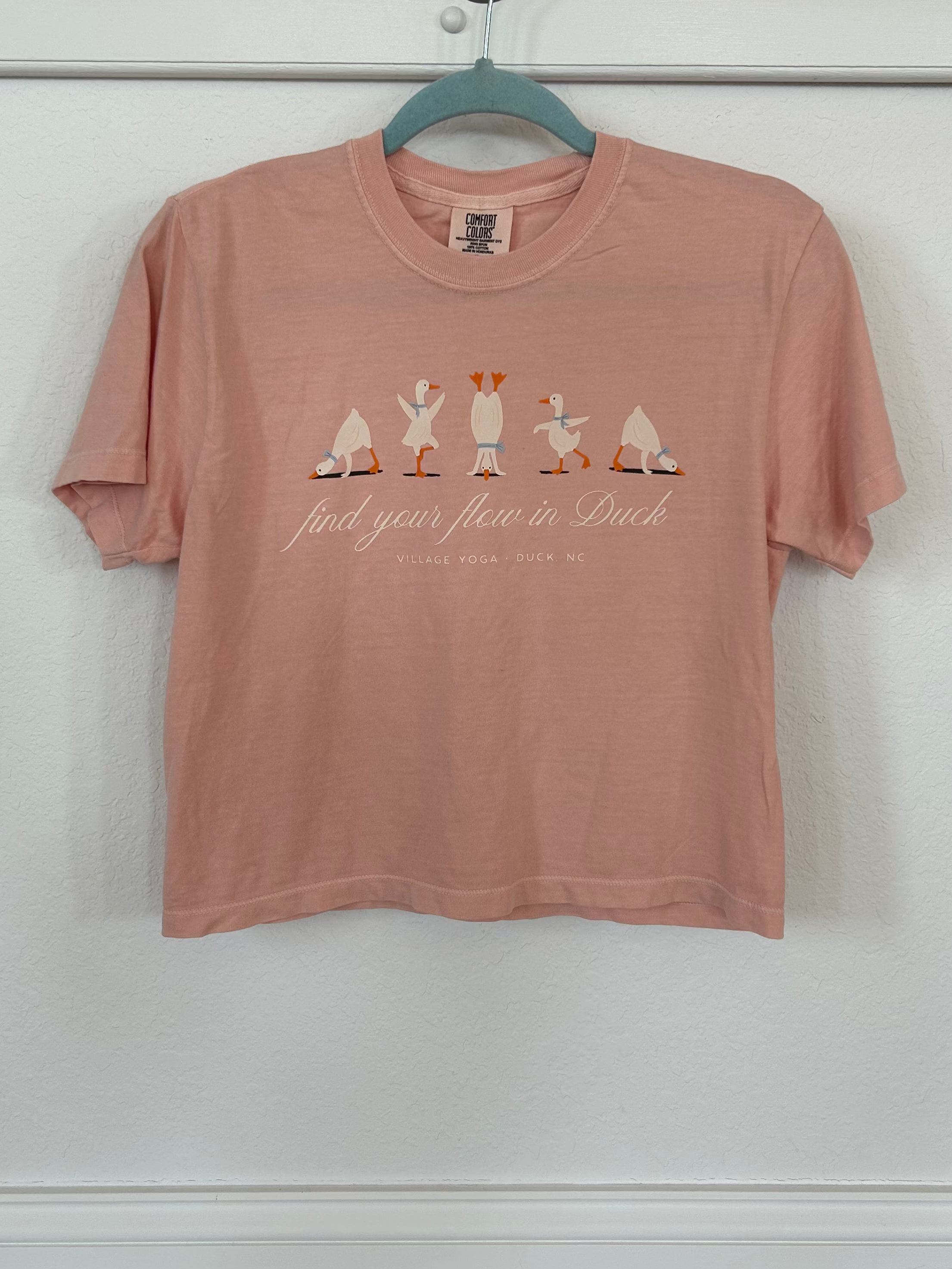 Duck Boxy Tee - Peach