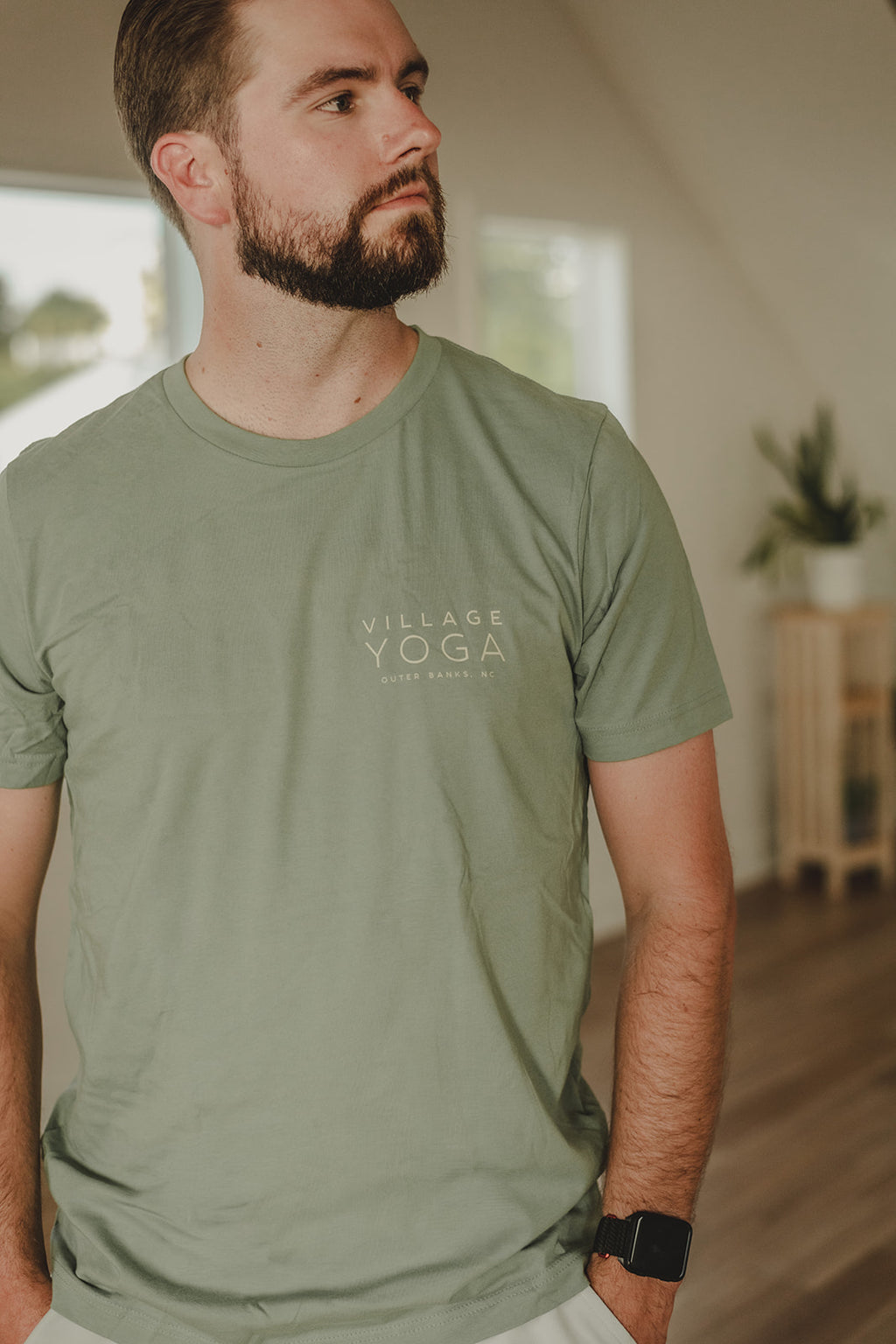 Collage Tee - Sage/Sand