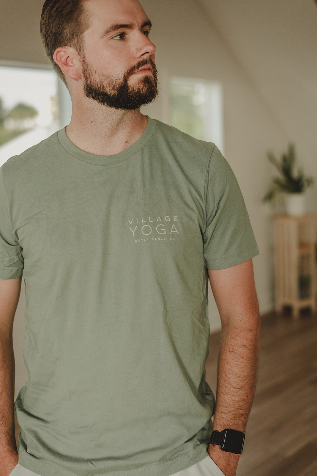 Collage Tee - Sage/Sand